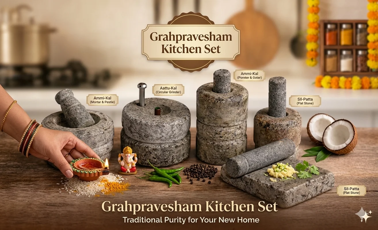 Stone Graha Pravesam Set / Pooja Set - Image 2