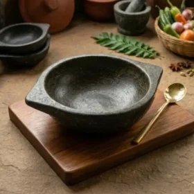 Handcrafted Soapstone Kadai Kalchatti