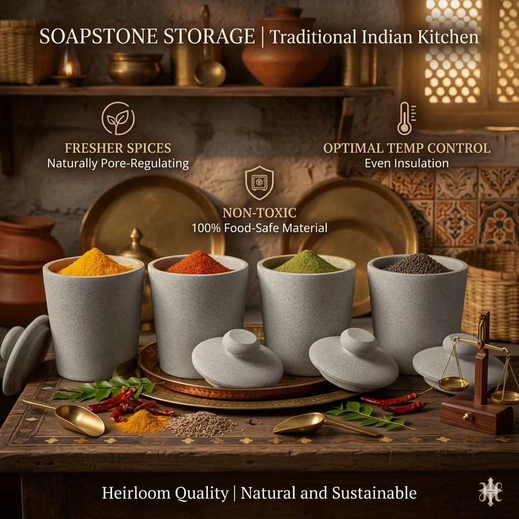 Soapstone Kitchen Storage Jar - Image 2