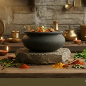 Soapstone Uruli Cooking Pot