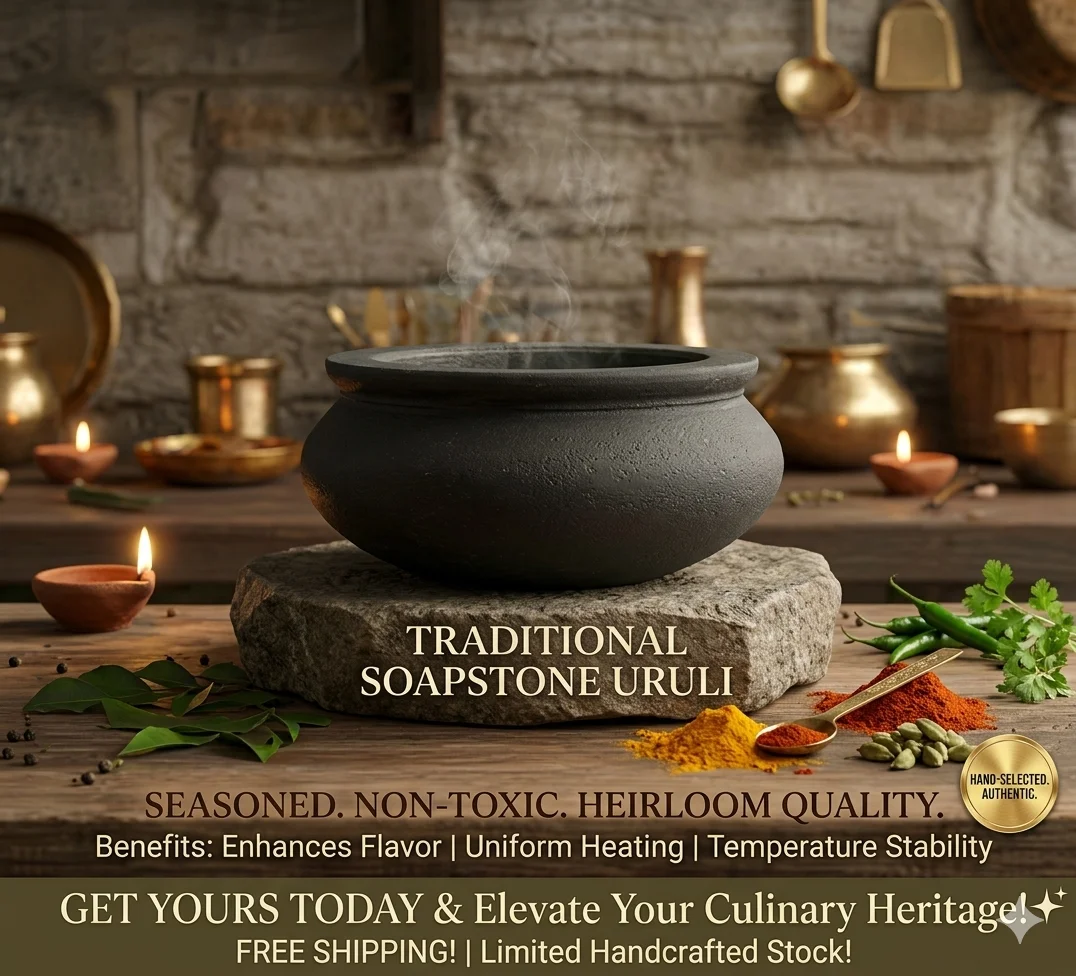 Soapstone Uruli Cooking Pot - Image 2